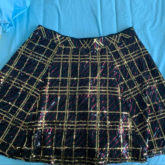 COPY - Torrid Sequin Plaid Skater Skirt - 2X (18/20) - Picture 5 of 7